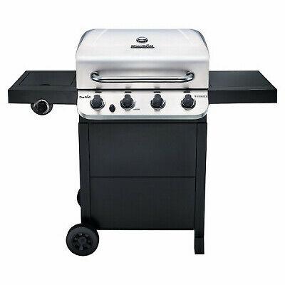 463376319-DI Performance Cart LP Grill With Side Burner, 4-Burner, 36,000-BTU,