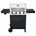 463376319-DI Performance Cart LP Grill With Side Burner, 4-Burner, 36,000-BTU,