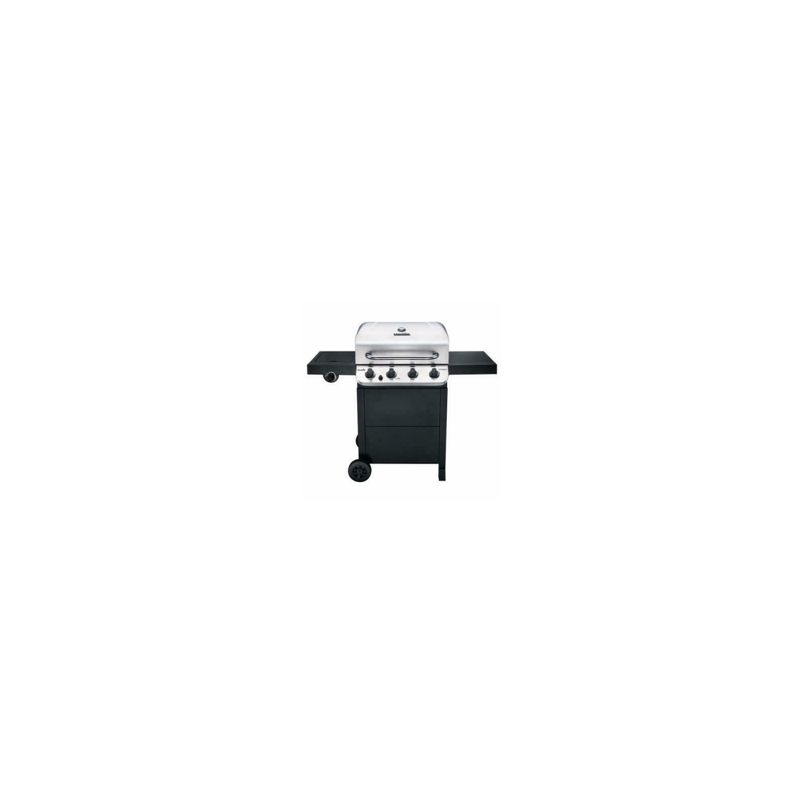 463376319-DI Performance Cart LP Grill With Side Burner, 4-Burner, 36,000-BTU,