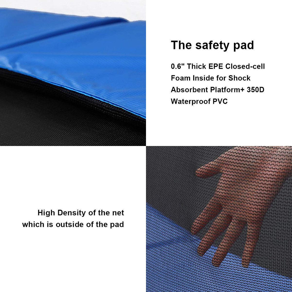 Gymax 10 FT Trampoline Combo Bounce Jump Safety Enclosure Net W/Spring Pad Ladder