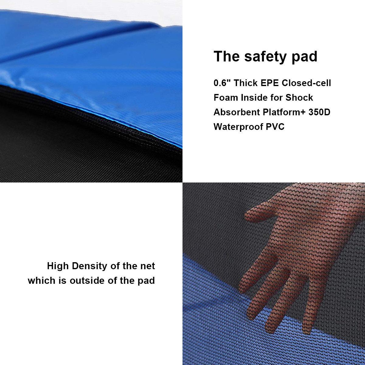 Gymax 10 FT Trampoline Combo Bounce Jump Safety Enclosure Net W/Spring Pad Ladder
