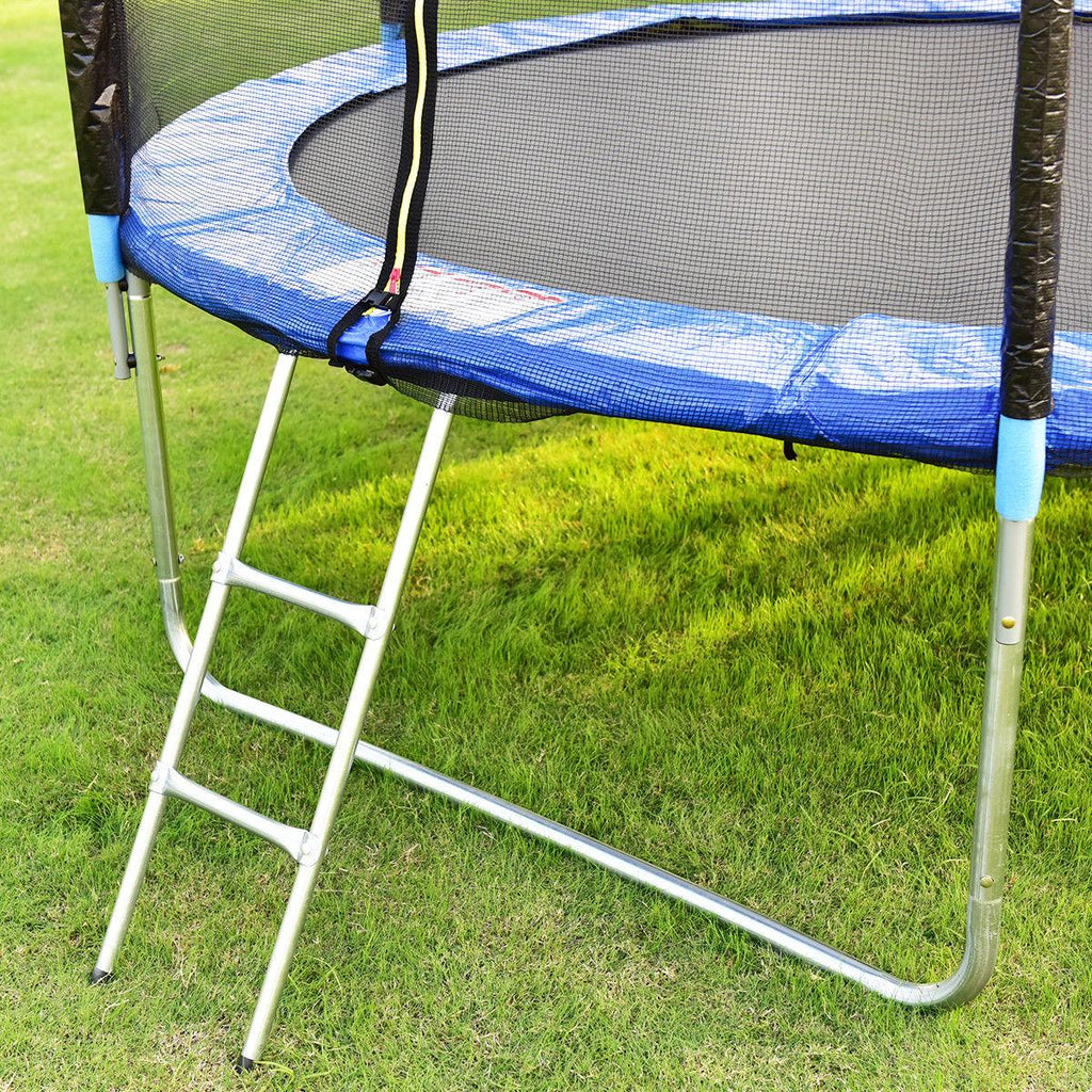 Gymax 10 FT Trampoline Combo Bounce Jump Safety Enclosure Net W/Spring Pad Ladder