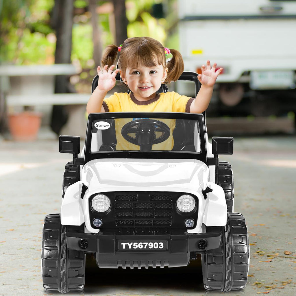 12V Kids Ride on Truck Jeep Car RC Remote Control w/ LED Lights Music MP3