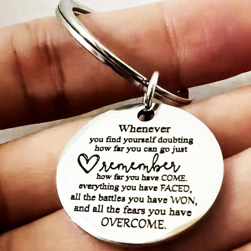 1pc Keychain For Women Men Awareness Gift Friend Inspirational Stay Strong Gift