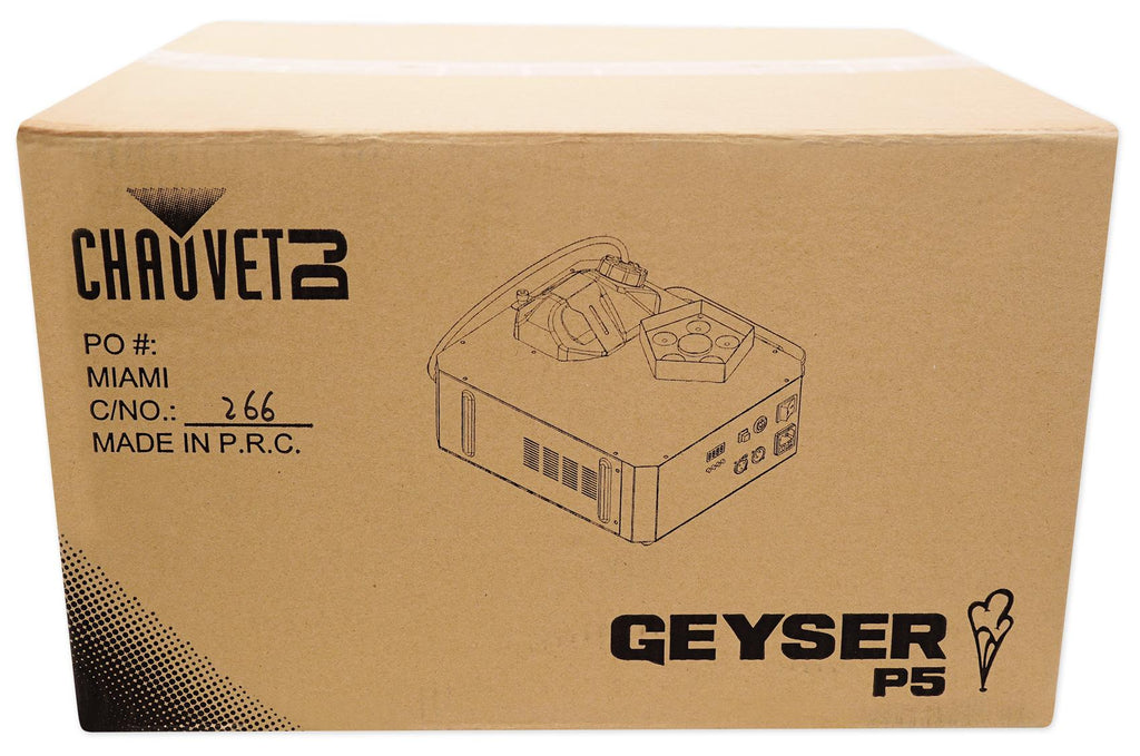Chauvet DJ GEYSER P5 DMX Fog Machine Fogger, w/Effects+Remote+192 Ch. Controller