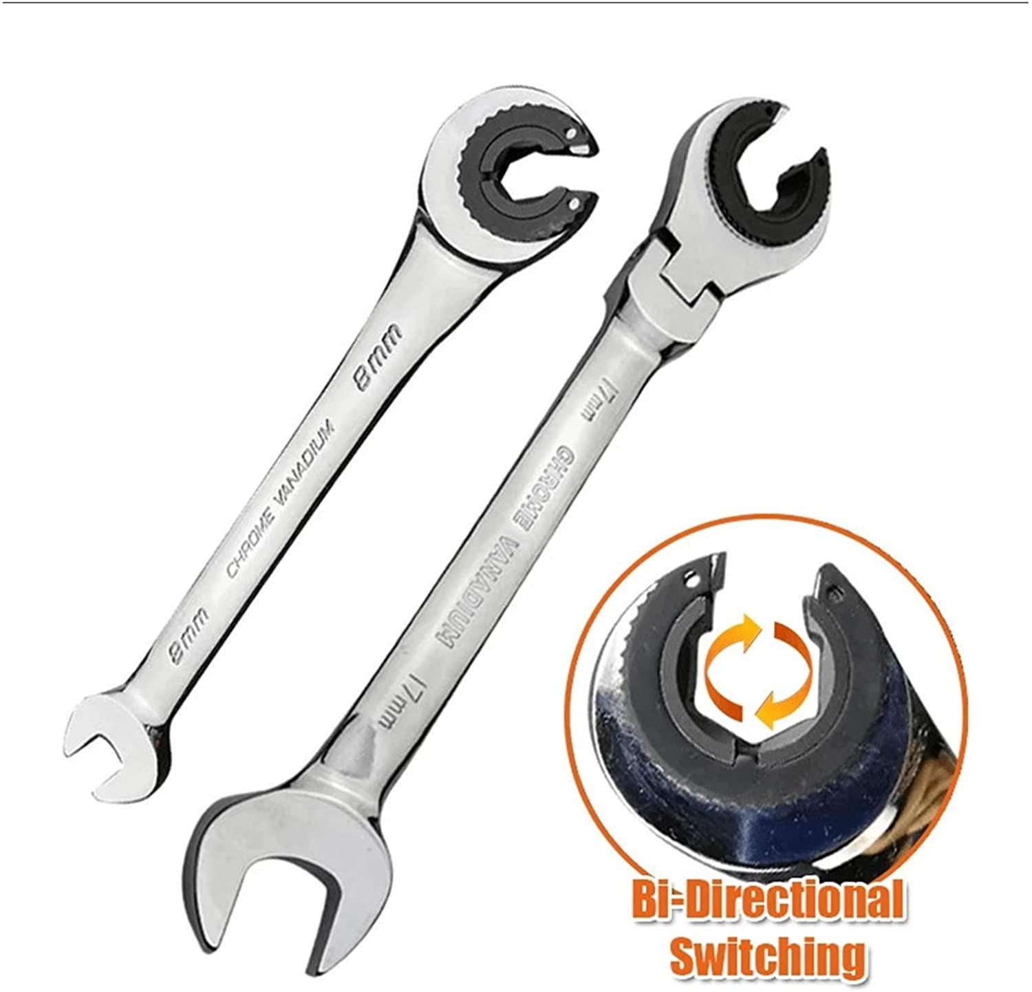 Without Allen Wrench Set Allen Wrench Tubing Ratchet Wrench Moving Head Ratchet Wrench Tools for Car Vehicle Auto Replacement Parts Hand Tool Manual Car (Color : Fixed Head 12 pcs)
