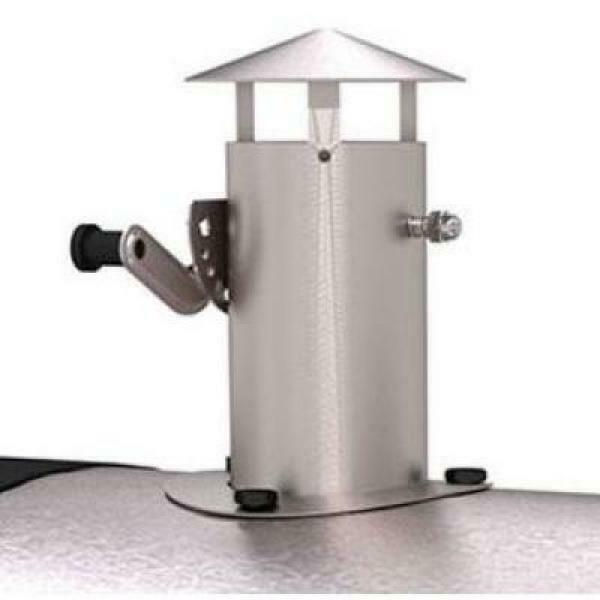 Grill Porcelain-Enameled Cast Iron Cart Style in Black and  Steel
