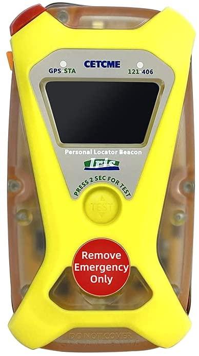 SIVQ Personal Locator Beacon, Buoyant Flottant Avalanche Transceiver Beacon with GPS for Hiking, Boating and All Outdoor Adventures (Model PLB 429) Iris PVL8