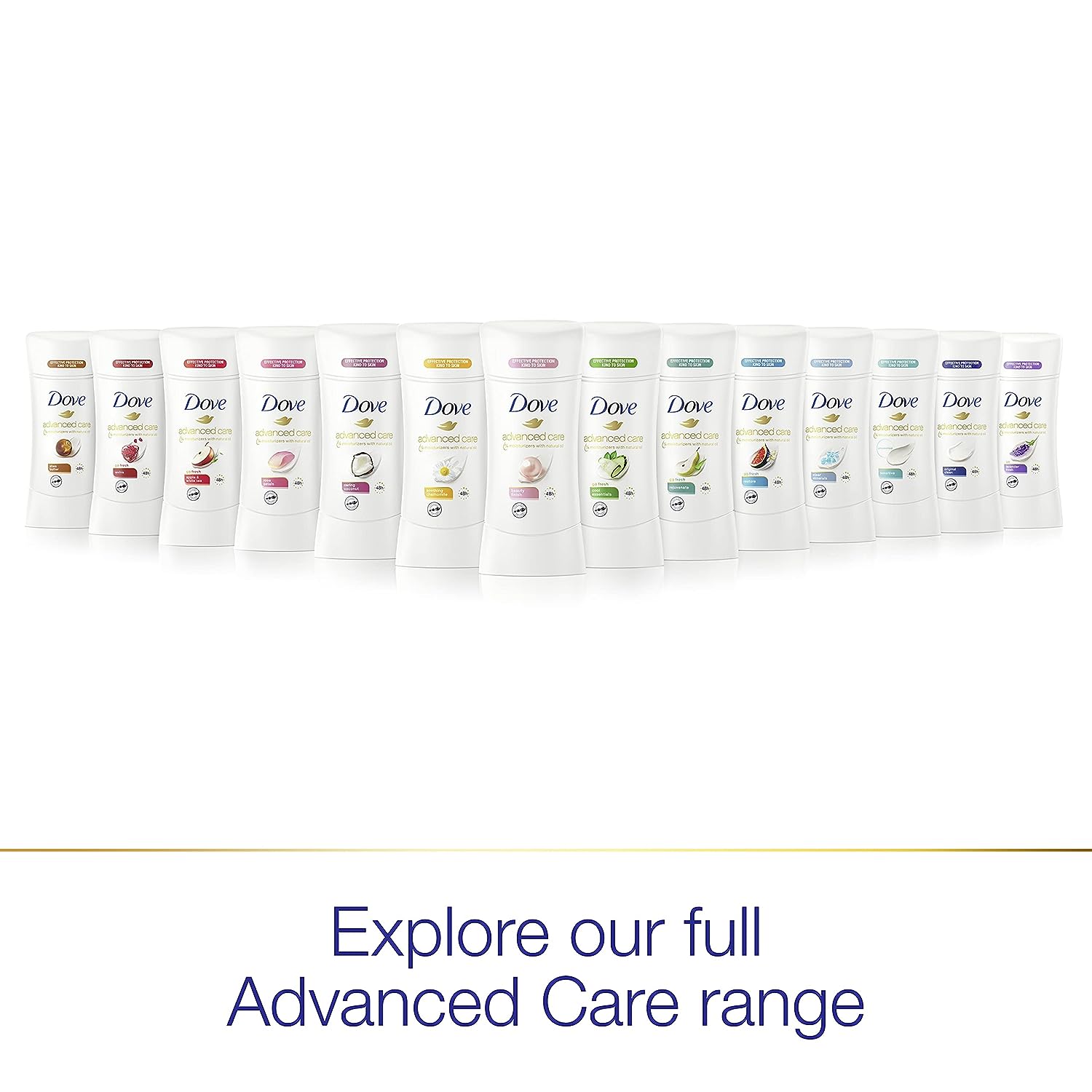 Dove Advanced Care Antiperspirant Deodorant Stick for Women Cool Essentials For 48 Hour Protection And Soft And Comfortable Underarms 2.6 Ounce (Pack of 12)