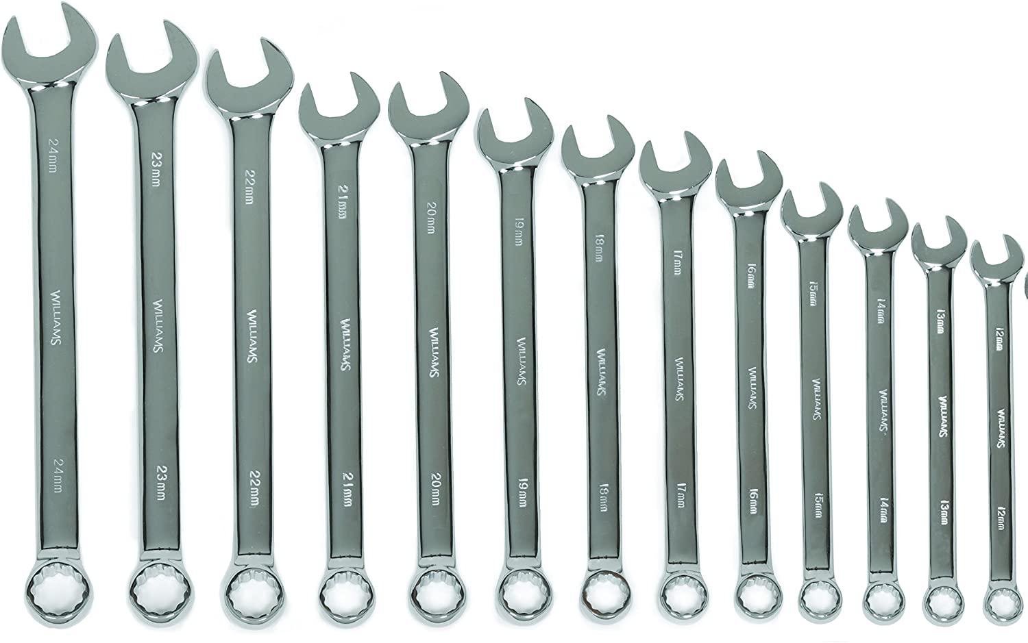 Williams 11018 Combo Tool Set, 33mm - 50mm, 13-Piece