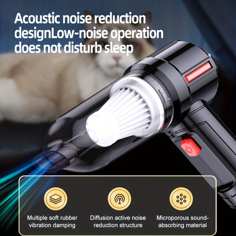 Cordless Vacuum Cleaner, Handheld Rechargeable Car Vacuum Charging Dock, Strong Suction Portable Mini Vacuum, Wet Dry Vacuum Cleaner For Car Home