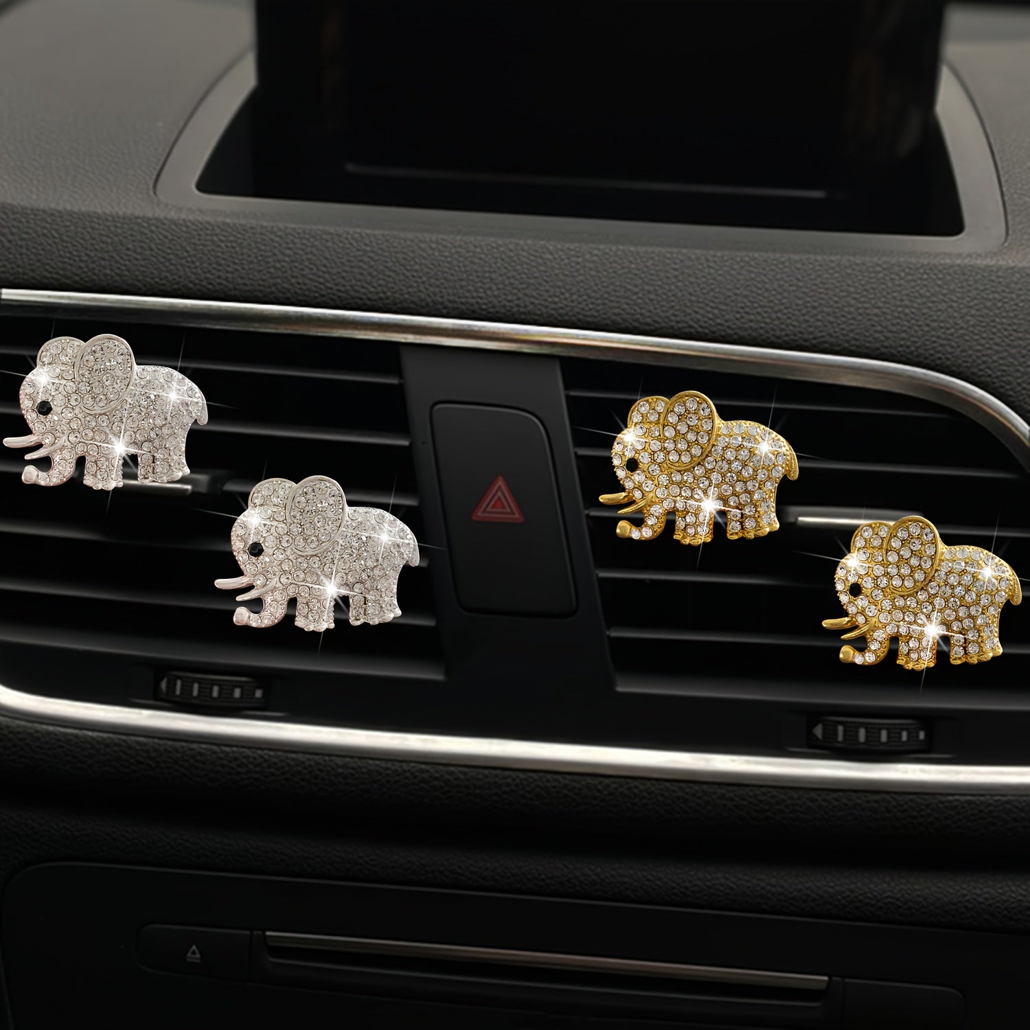 Elevate Your Car's Aroma With This Stylish Elephant Car Air Vent Perfume Clip