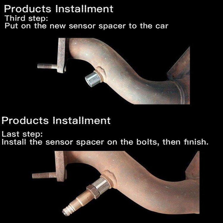 M18x1.5 Car Oxygen Sensor Adapter Auto Vehicle CEL MIL Fix Check Extender