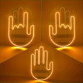 LED Illuminated Gesture Light Car Finger Light With Remote Road RaSigns Middle Finger Gesture Light Hand Lamp
