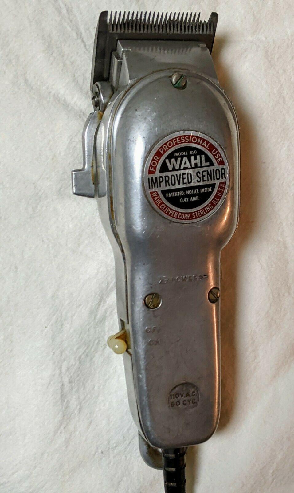 Rare  Wahl Clippers Improved Senior Model 850 Professional METAL COVER