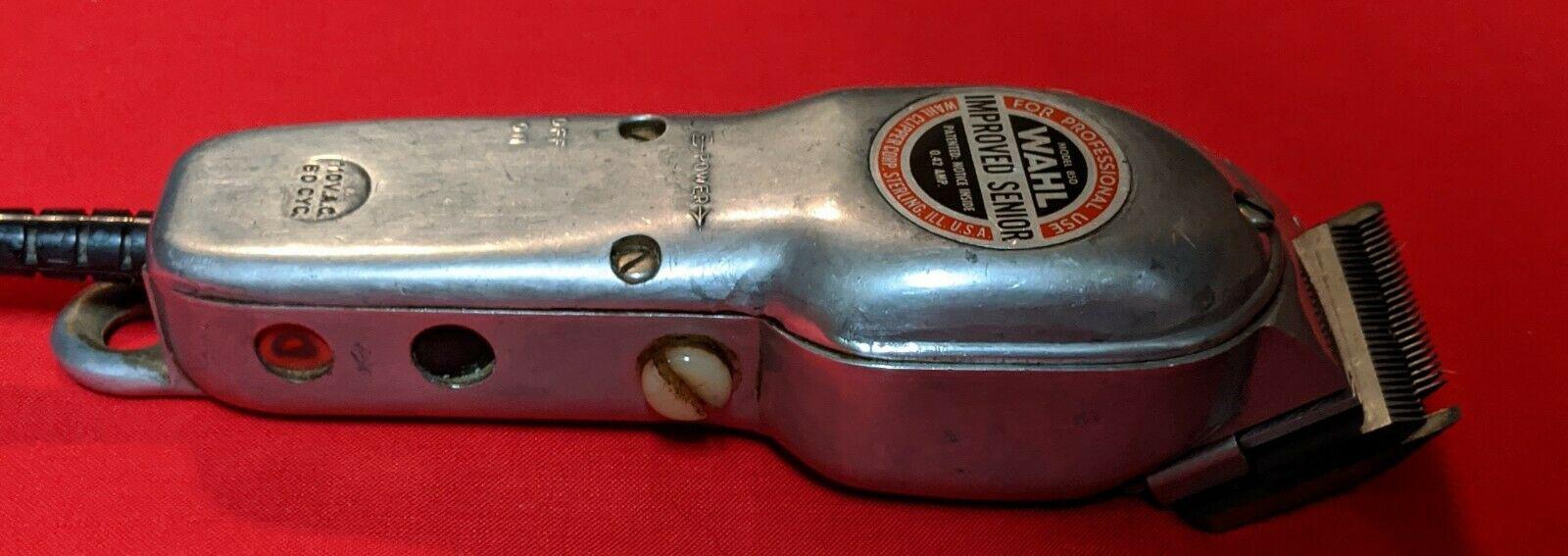 Rare  Wahl Clippers Improved Senior Model 850 Professional METAL COVER