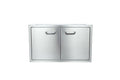 36" x 22" Outdoor Enclosed Cabinet Double Walled with Shelf Unit, BBQ Island USA