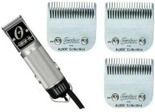 Silver Oster Classic 76 Hair Clipper 3-Blades 000+1+ 1a