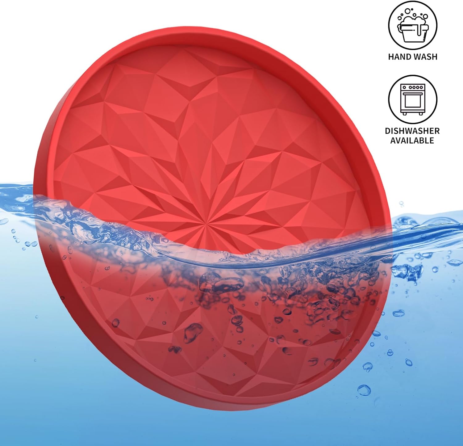 Car Cup Coaster [4 Pack] ME.FAN Silicone Car Coasters/Cup Mats - 2.75In Universal Non-Slip Recessed Car Interior Accessories - Car Cup Holder Insert Coasters Red