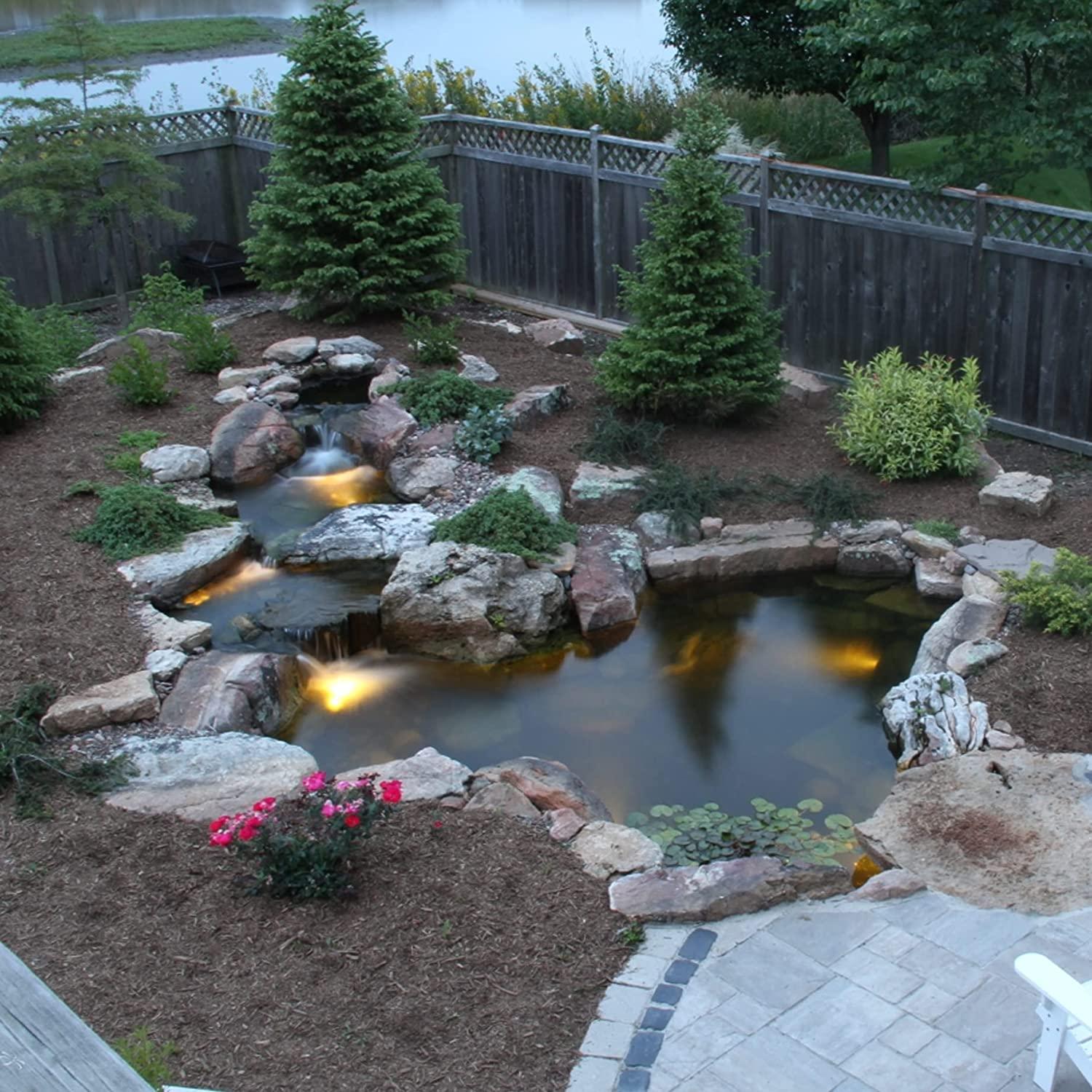 Aquascape PRO Grade 45 MIL EPDM Fish-Safe Pond and Fountain Liner 10 x 8, 80 sq ft, ft ft, Black