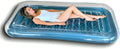 inflatable adult tanning pool i suntan tub – outdoor lounge pool i adult kiddie blow up pool i blowup one person personal pool and float for relaxation and sunbathing l reybed (blue)