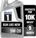 Mobil 1 Advanced Full Synthetic Motor Oil 5W-20, 5 Quart