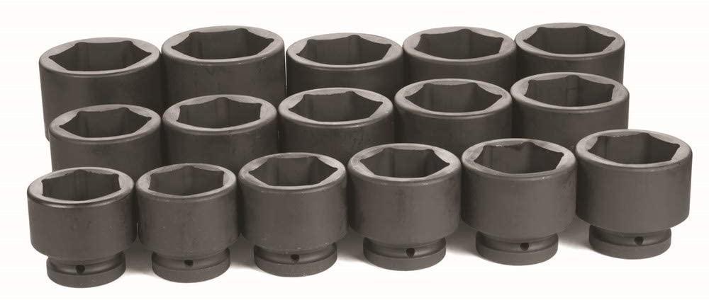 Grey Pneumatic (9016) 1" Drive 16-Piece Fractional Socket Set