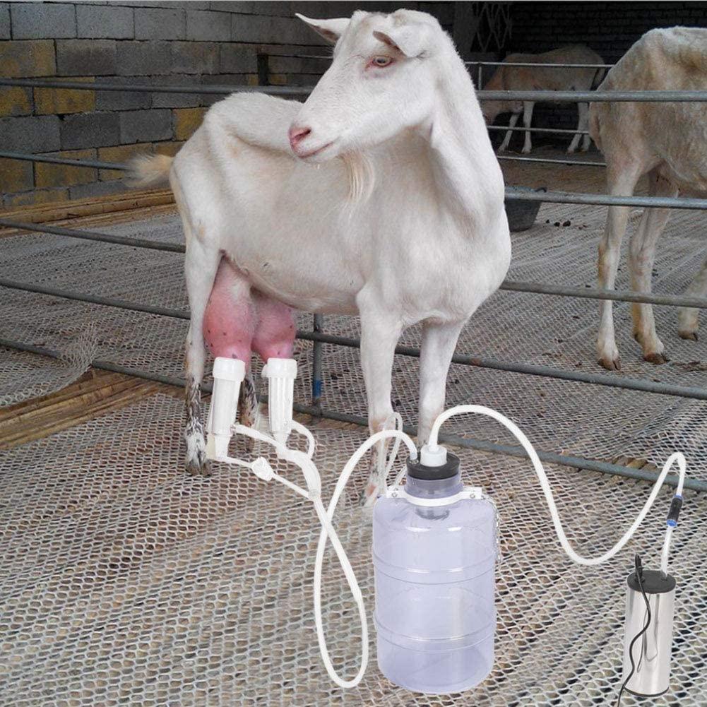 MilMachine, 5L Electric MilKit with Vacuum-Pulse Pump, Easy Handling and Mobility, Portable MilMachine for Goat Sheep(Goat US Plug)