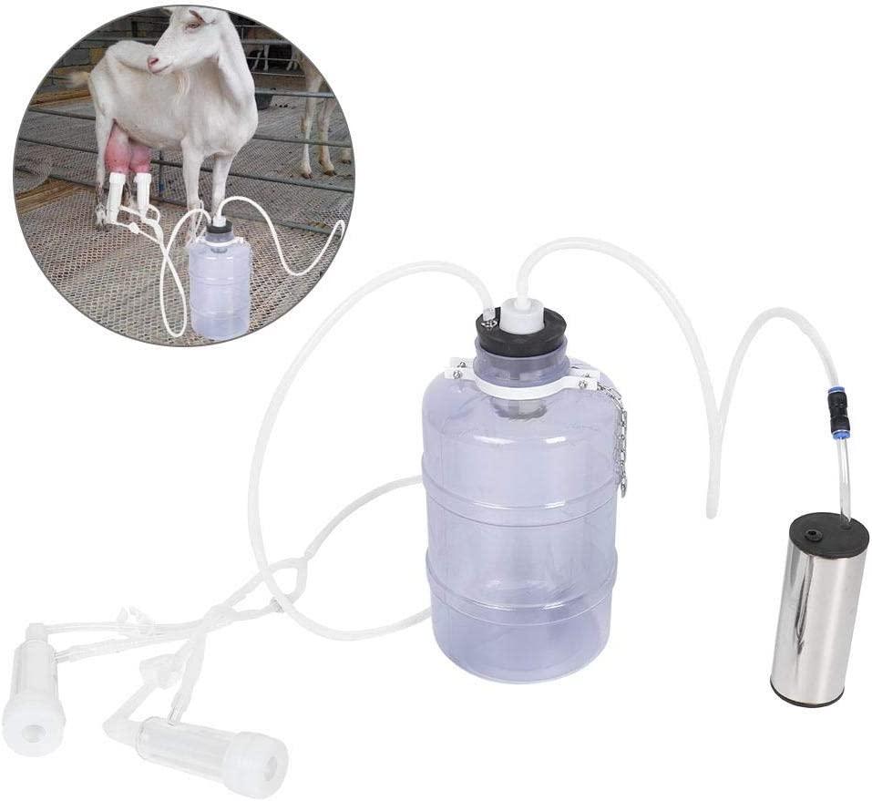 MilMachine, 5L Electric MilKit with Vacuum-Pulse Pump, Easy Handling and Mobility, Portable MilMachine for Goat Sheep(Goat US Plug)