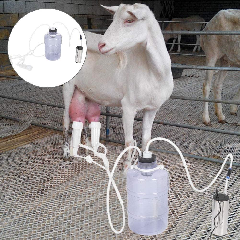 MilMachine, 5L Electric MilKit with Vacuum-Pulse Pump, Easy Handling and Mobility, Portable MilMachine for Goat Sheep(Goat US Plug)