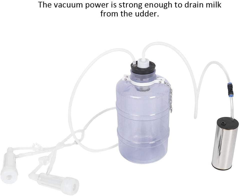 MilMachine, 5L Electric MilKit with Vacuum-Pulse Pump, Easy Handling and Mobility, Portable MilMachine for Goat Sheep(Goat US Plug)