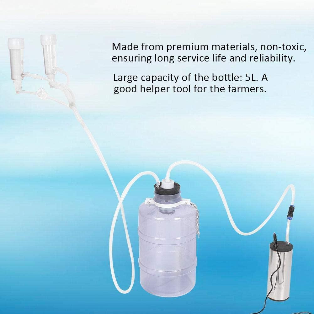 MilMachine, 5L Electric MilKit with Vacuum-Pulse Pump, Easy Handling and Mobility, Portable MilMachine for Goat Sheep(Goat US Plug)