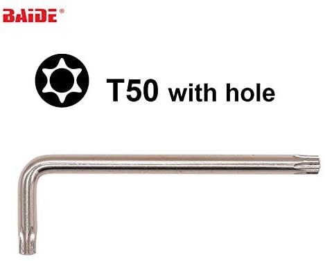 Screwdriver 9x45x140mm T50 Occus L Key Screwdriver With Hole CR-V Steel Screw driver Wrench Professional Repair Hand Tools 200pcs/lot