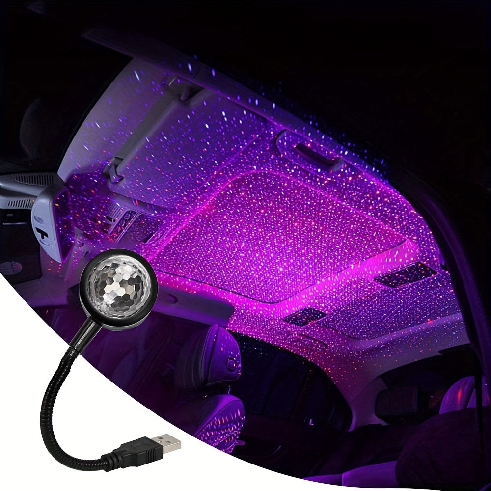 USB Music Rhythm Magic StaEffect Projection Lamp LED Party Disco StaLight Romantic Atmosphere LED Light For Cars Bedrooms Parties