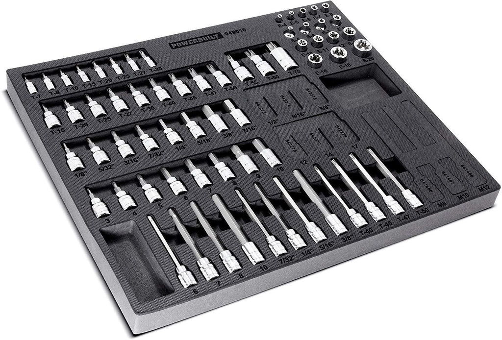 Power 949010 Hex/Torx/Specialty Bit Socket Set, 64 Piece