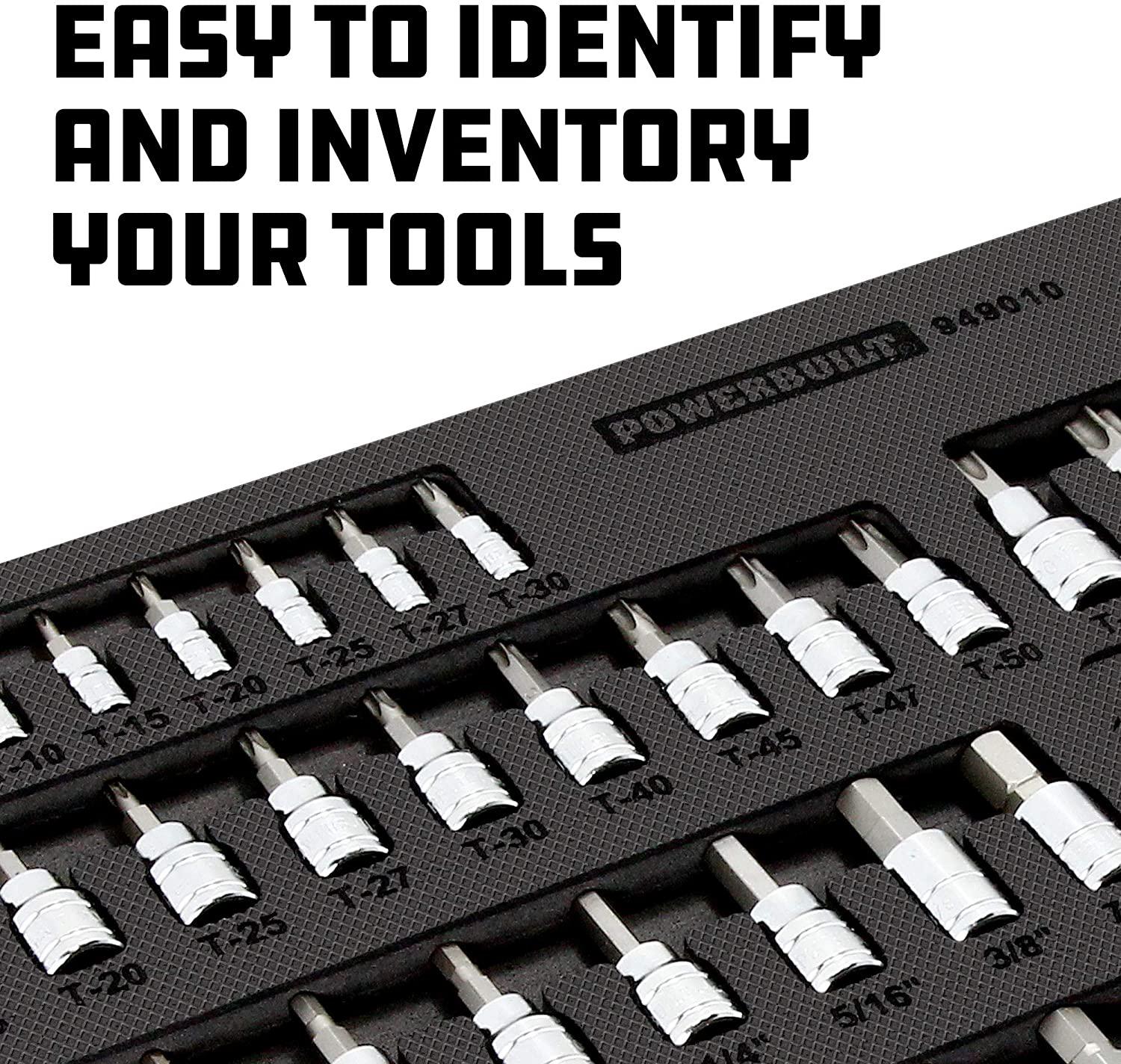 Power 949010 Hex/Torx/Specialty Bit Socket Set, 64 Piece