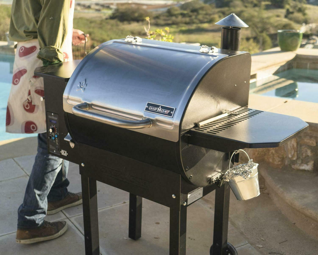 Pellet Grill Smoker Outdoor CooStation BBQ Warming Rack Auto Start Ignition