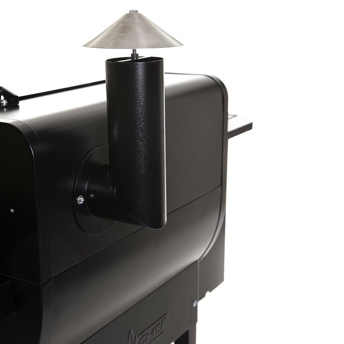 Pellet Grill Smoker Outdoor CooStation BBQ Warming Rack Auto Start Ignition