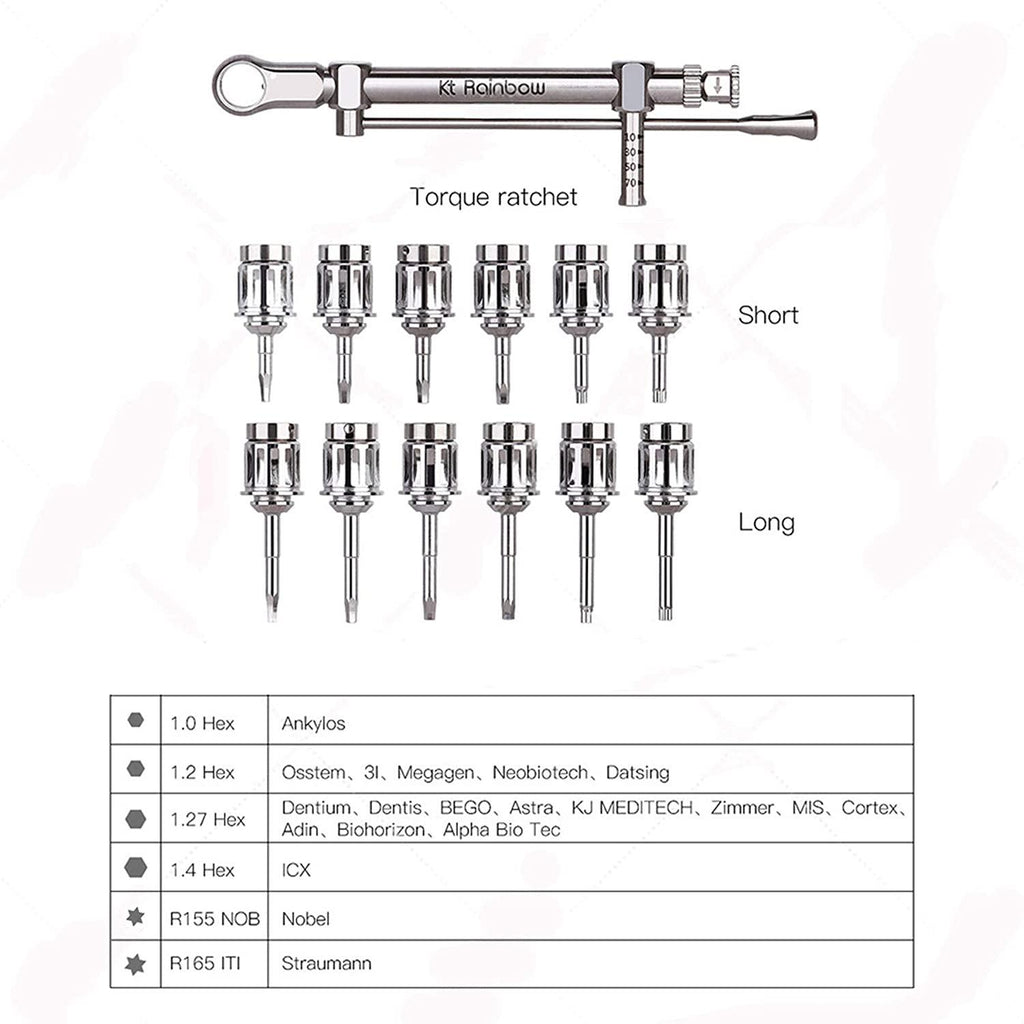 Pinlid Dental Implant Tool Torque Wrench Kh-Kit Box