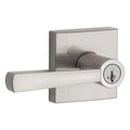 PrestiSpyglass Satin Nickel Keyed Universal Entry Door Lever Featuring SmartKey Security
