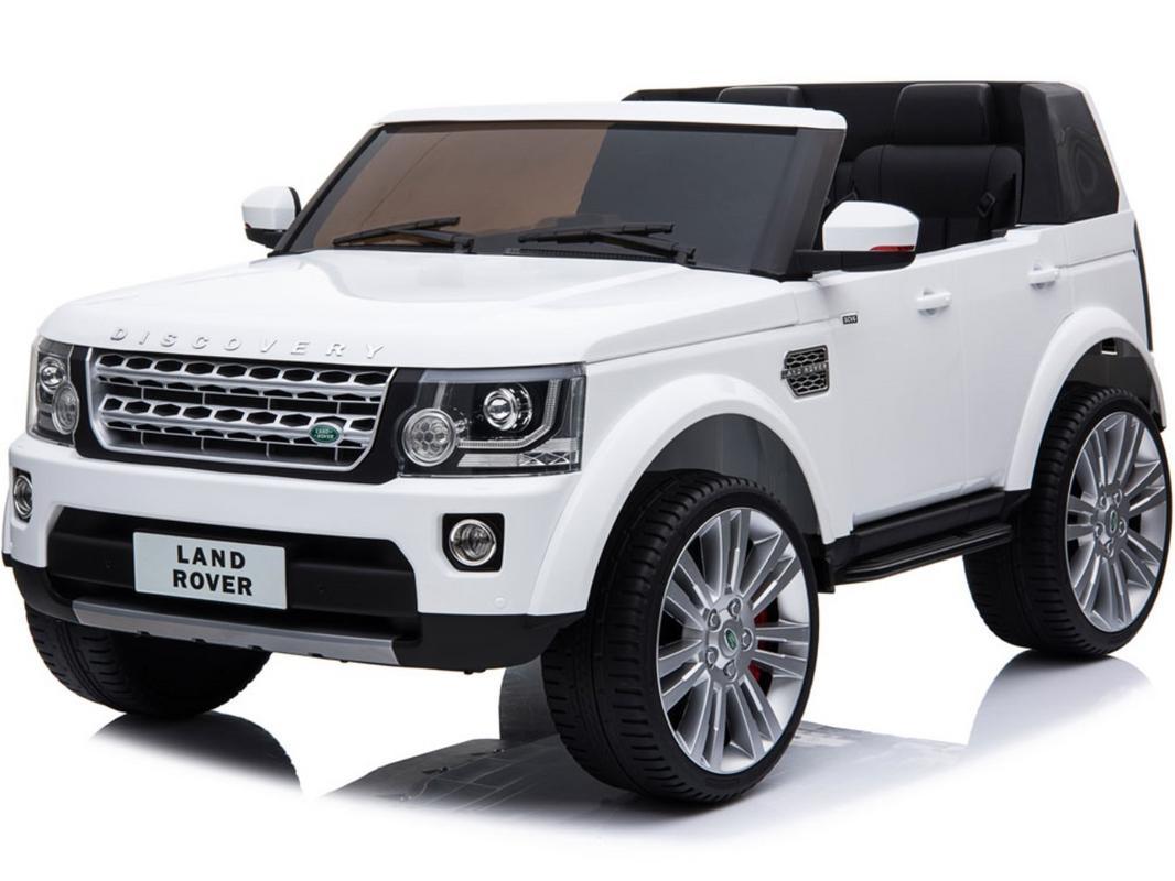 Land Rover Discovery 12v Kids Battery Powered Car 2 Seater White (2.4ghz RC)