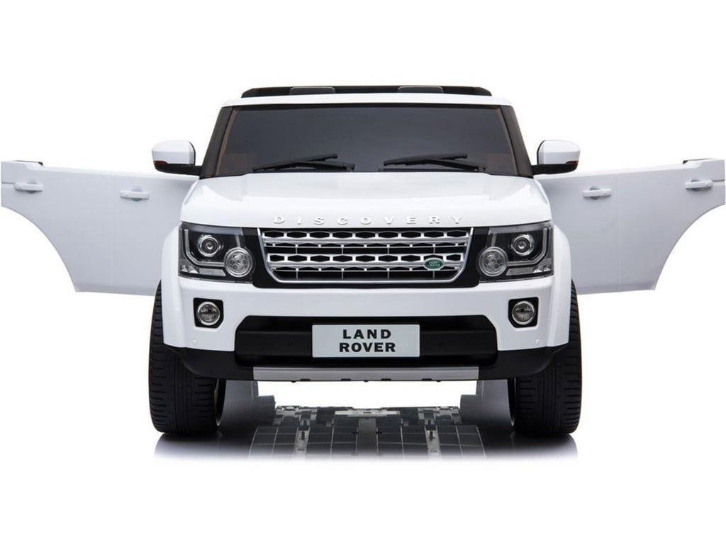 Land Rover Discovery 12v Kids Battery Powered Car 2 Seater White (2.4ghz RC)