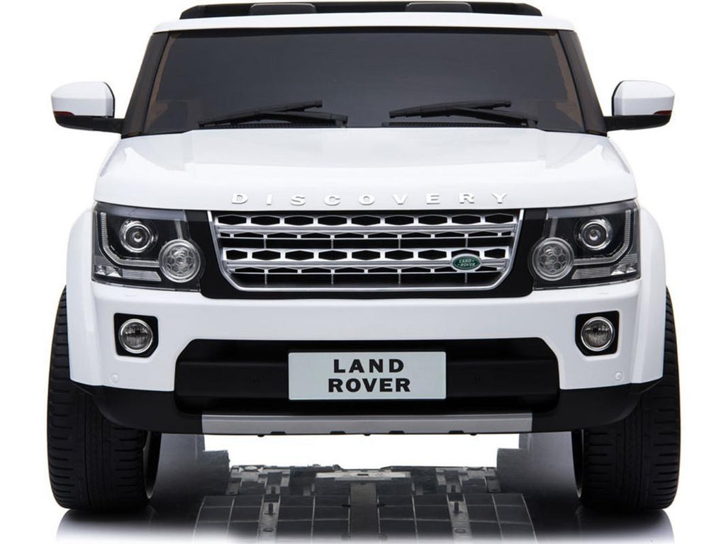 Land Rover Discovery 12v Kids Battery Powered Car 2 Seater White (2.4ghz RC)