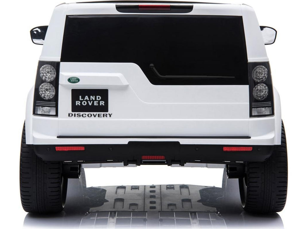 Land Rover Discovery 12v Kids Battery Powered Car 2 Seater White (2.4ghz RC)