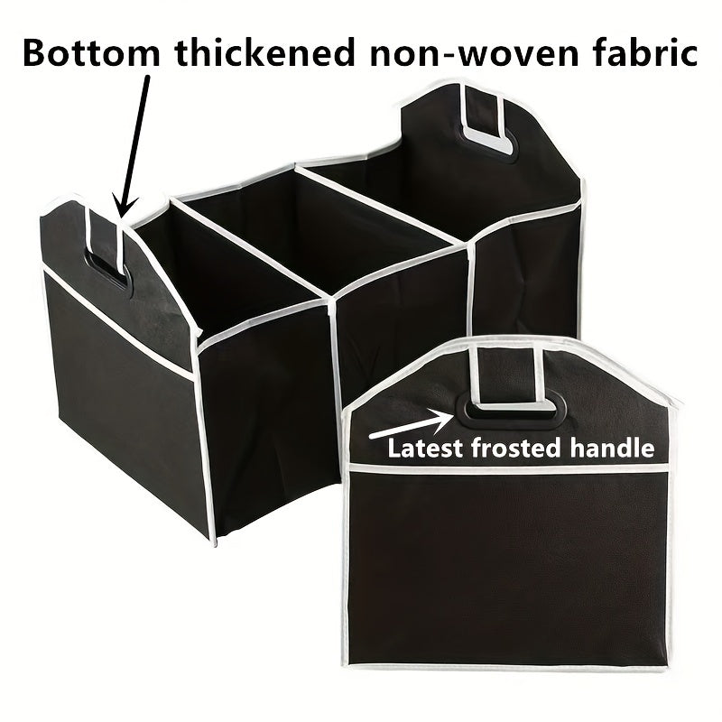 Car Trunk Cargo StoraBag, Foldable Black StoraBox For Car And Trunk