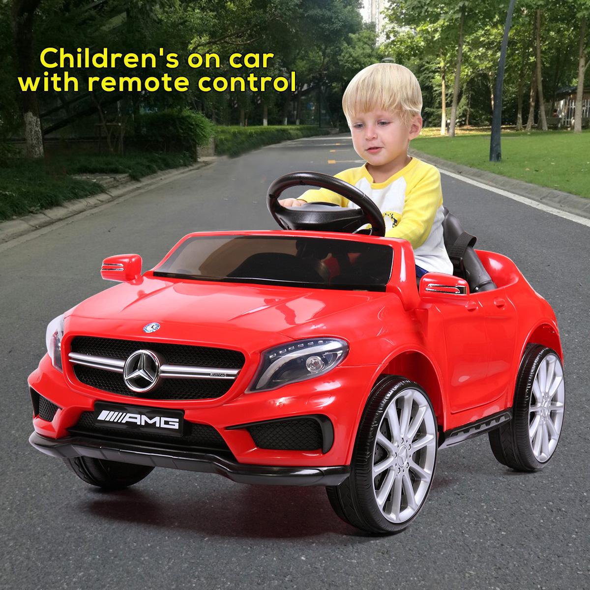 Tobbi 6V Kids Ride On Electric Car Mercedes Benz Licensed MP3 RC Remote Control Red