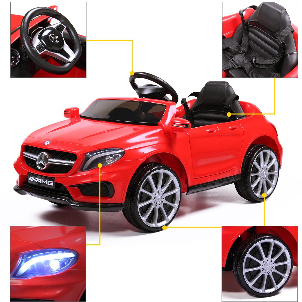 Tobbi 6V Kids Ride On Electric Car Mercedes Benz Licensed MP3 RC Remote Control Red