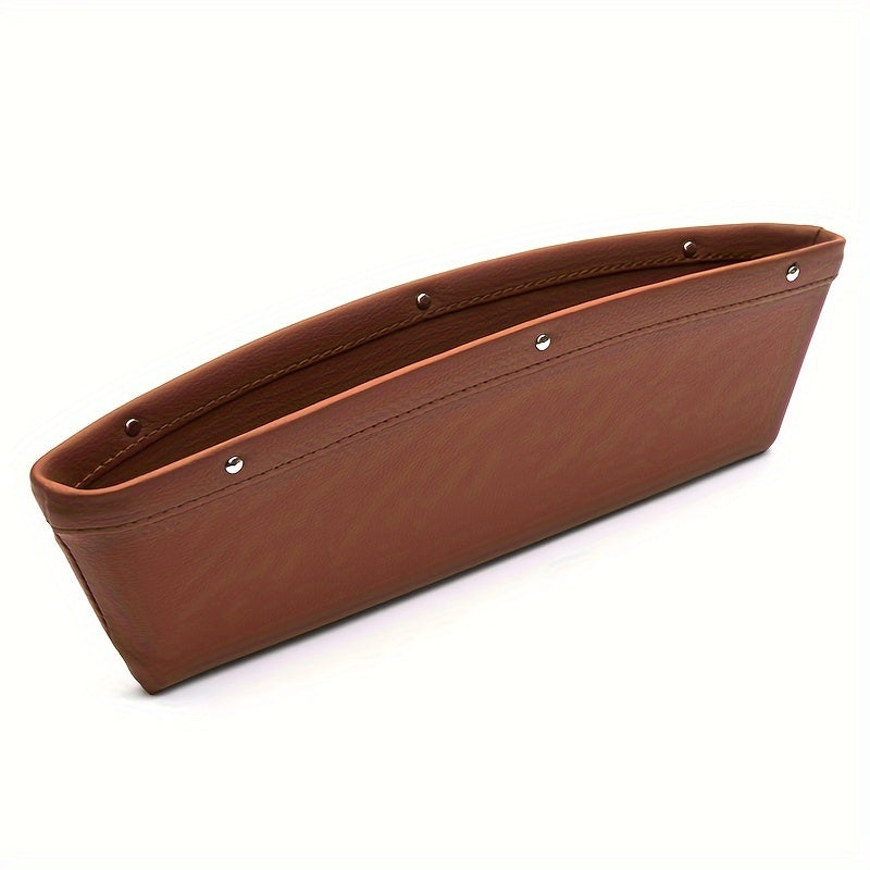 Car Seat Gaps Universal StoraBox Clip Seam Organizer Waterproof Car StoraBag PU Leather Sundries Box For Car