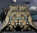 CoutureBridal  Boho Floral Duvet Cover 3 Pieces Soft Microfiber Southwestern Bohemian Paisley Duvet Cover Queen Size with Zipper Corner Ties for Women Men