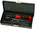 Wiha 28595 Torque Screwdriver and Bits Box Set 10-50 in-lbs., 53 Pieces